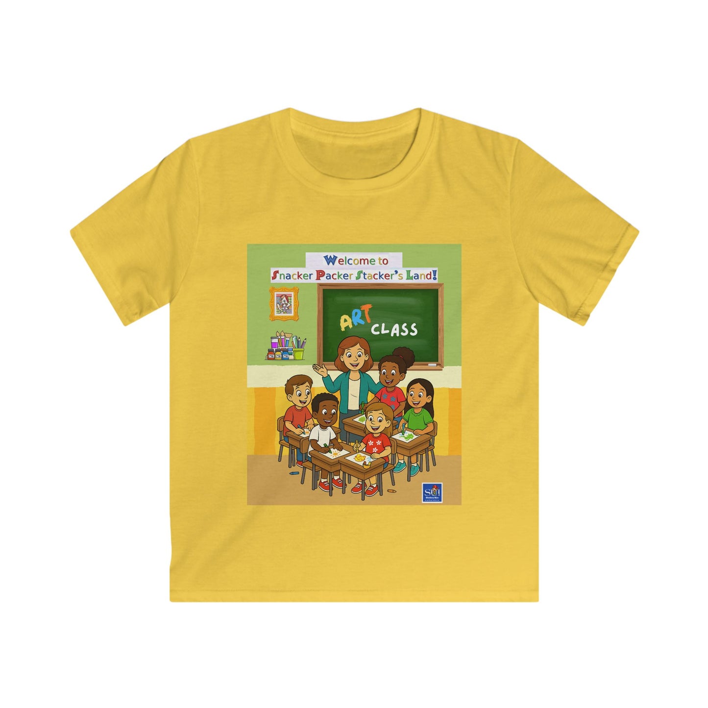 Art Class Kids Softstyle Tee - Fun & Colorful Design for Young Artists