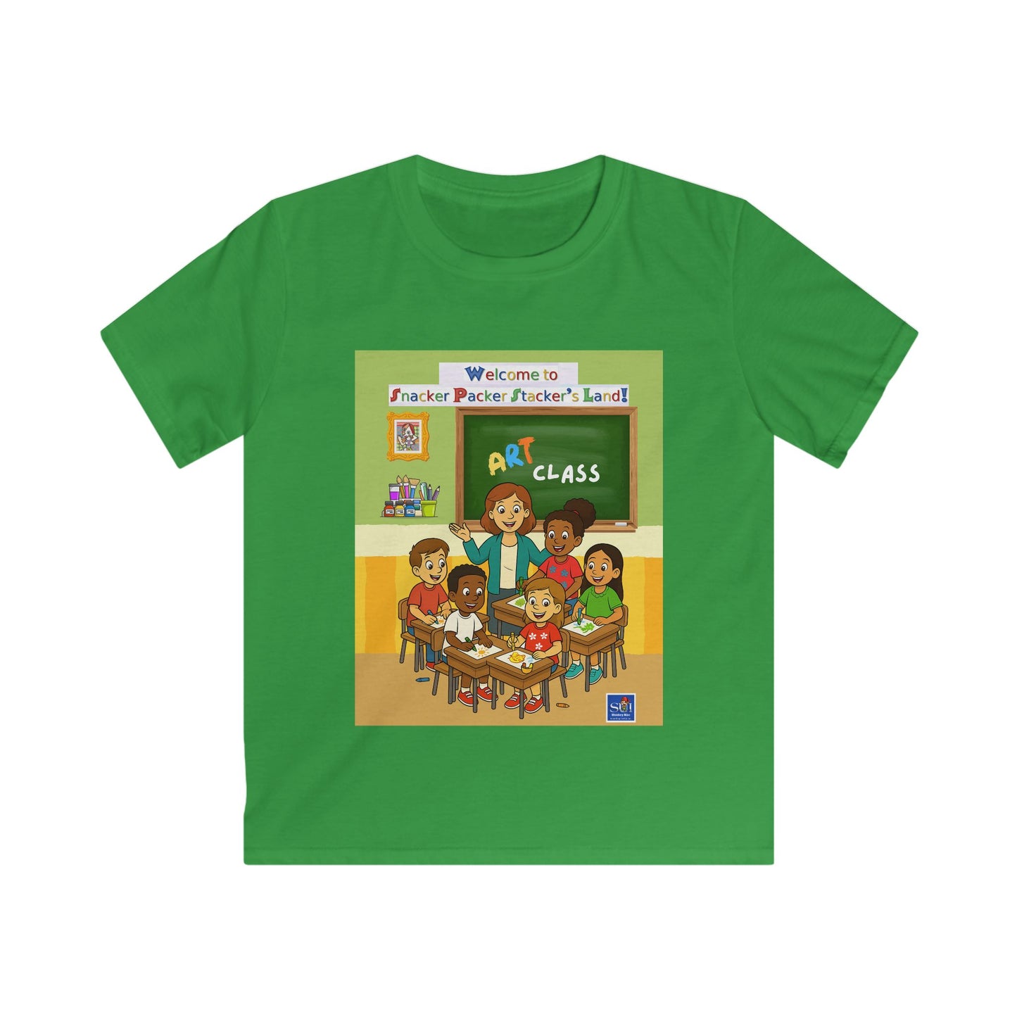 Art Class Kids Softstyle Tee - Fun & Colorful Design for Young Artists