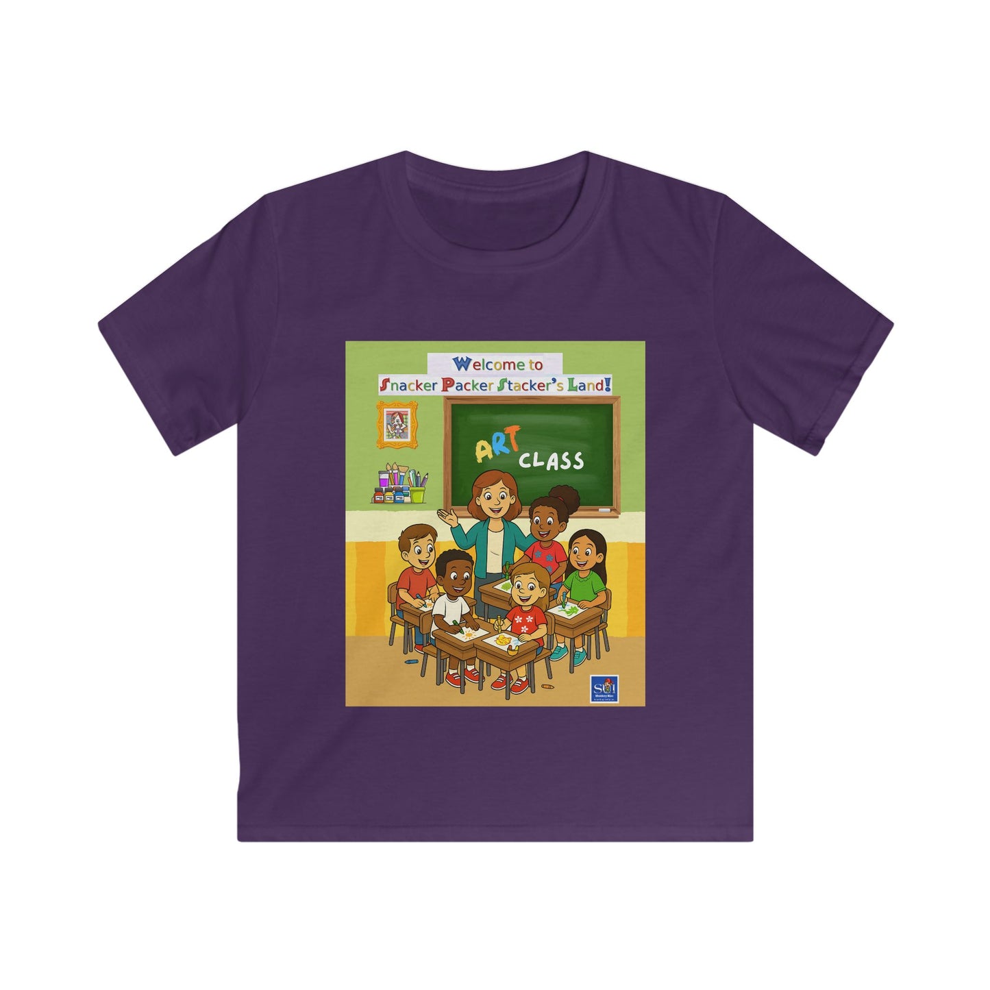 Art Class Kids Softstyle Tee - Fun & Colorful Design for Young Artists