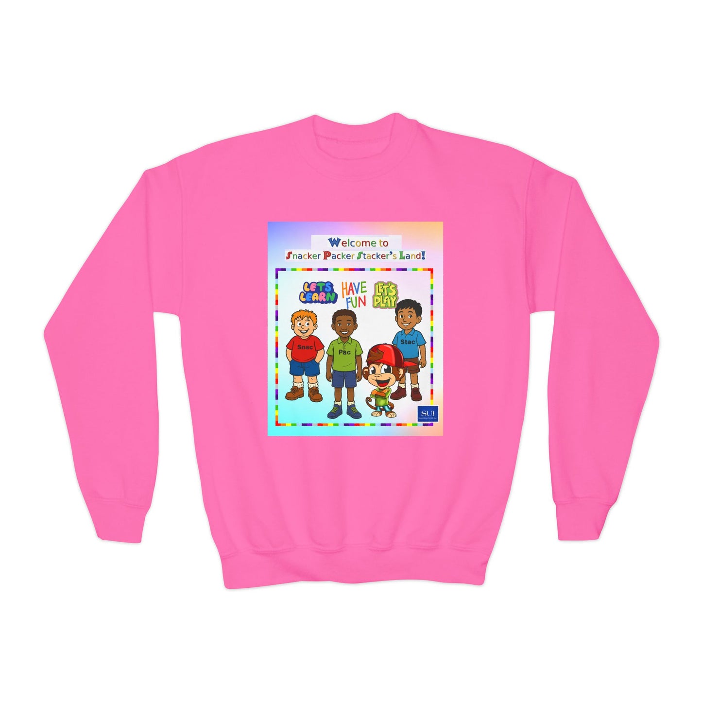 Youth Crewneck Sweatshirt - Welcome to Fun Land Design