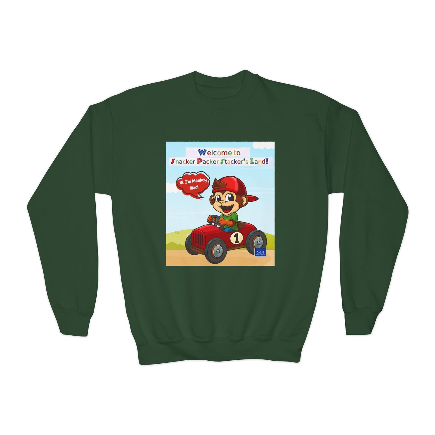 Youth Adventure Crewneck Sweatshirt - Welcome to Parker's Playful Planet
