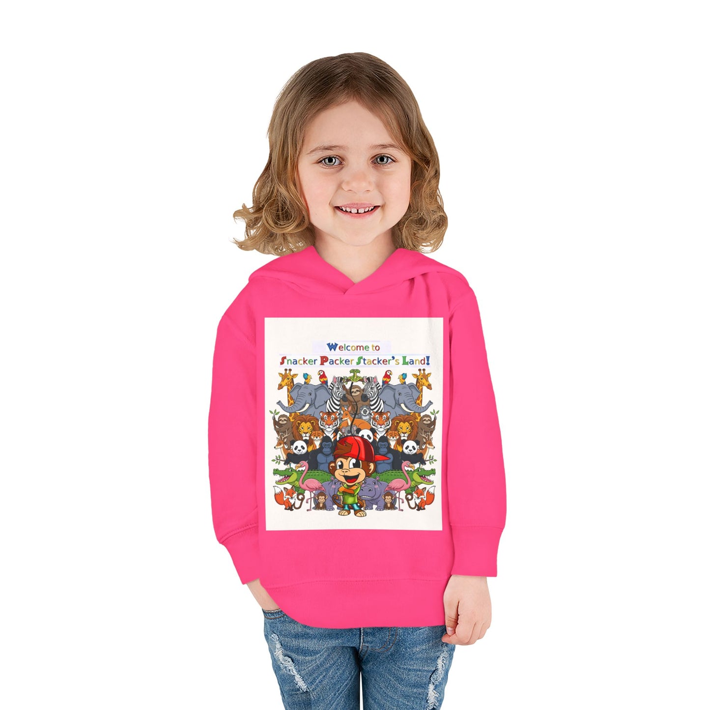 Welcome to Funland Toddler Hoodie, Kids Pullover, Fleece Kids Hoodie, Birthday Gift, Cute Cartoon Sweater