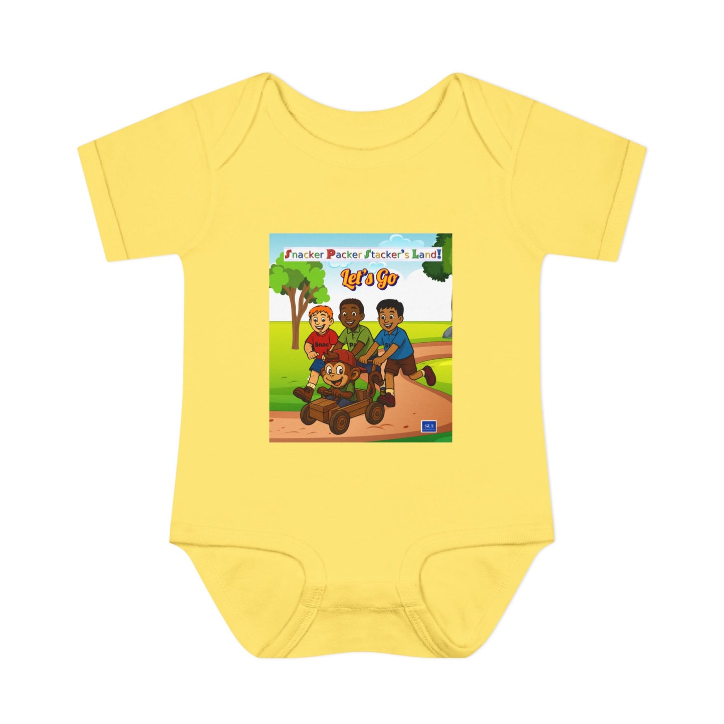 Cute Cartoon Adventure Infant Bodysuit – Perfect for Playtime