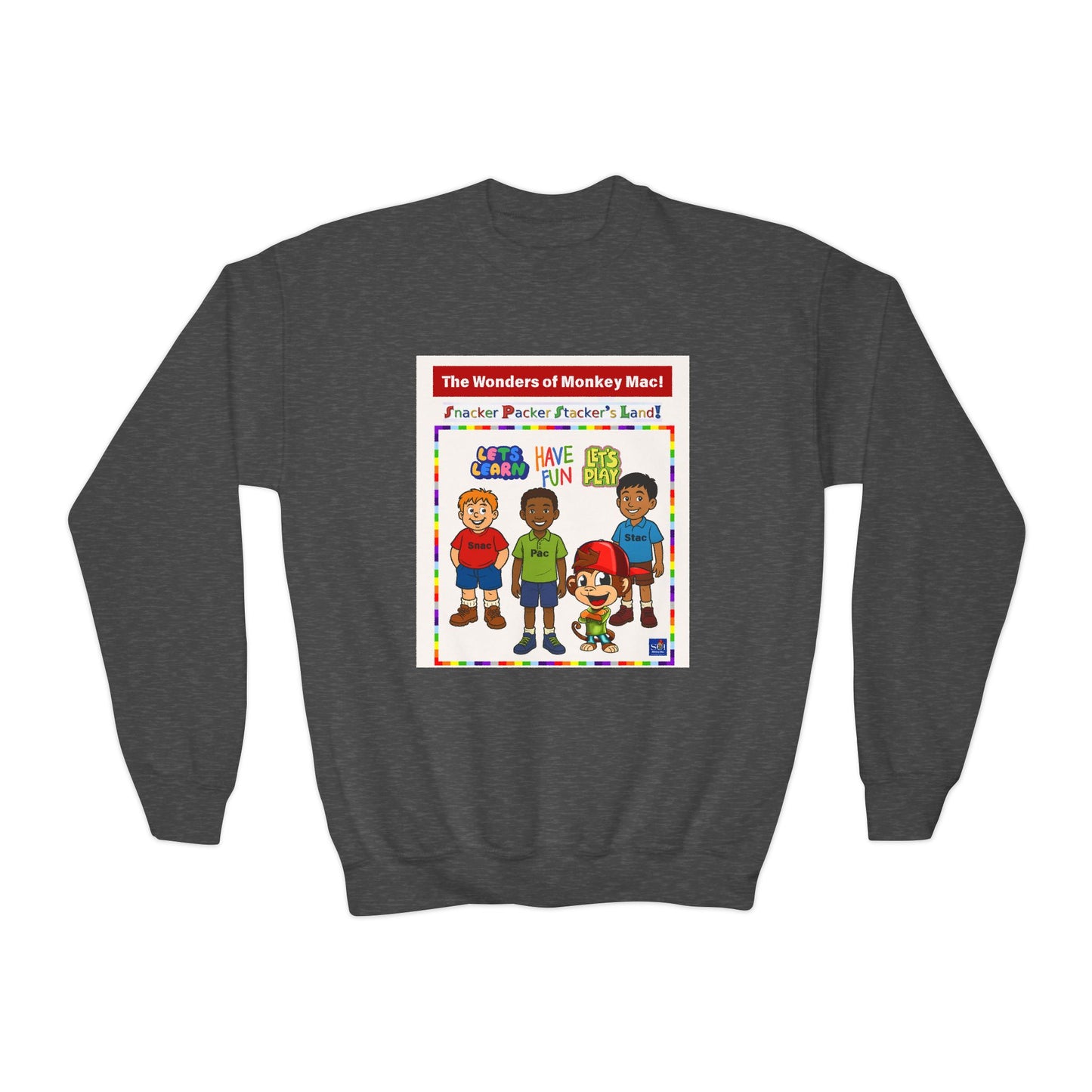 Youth Crewneck Sweatshirt - Welcome to Fun Land Design