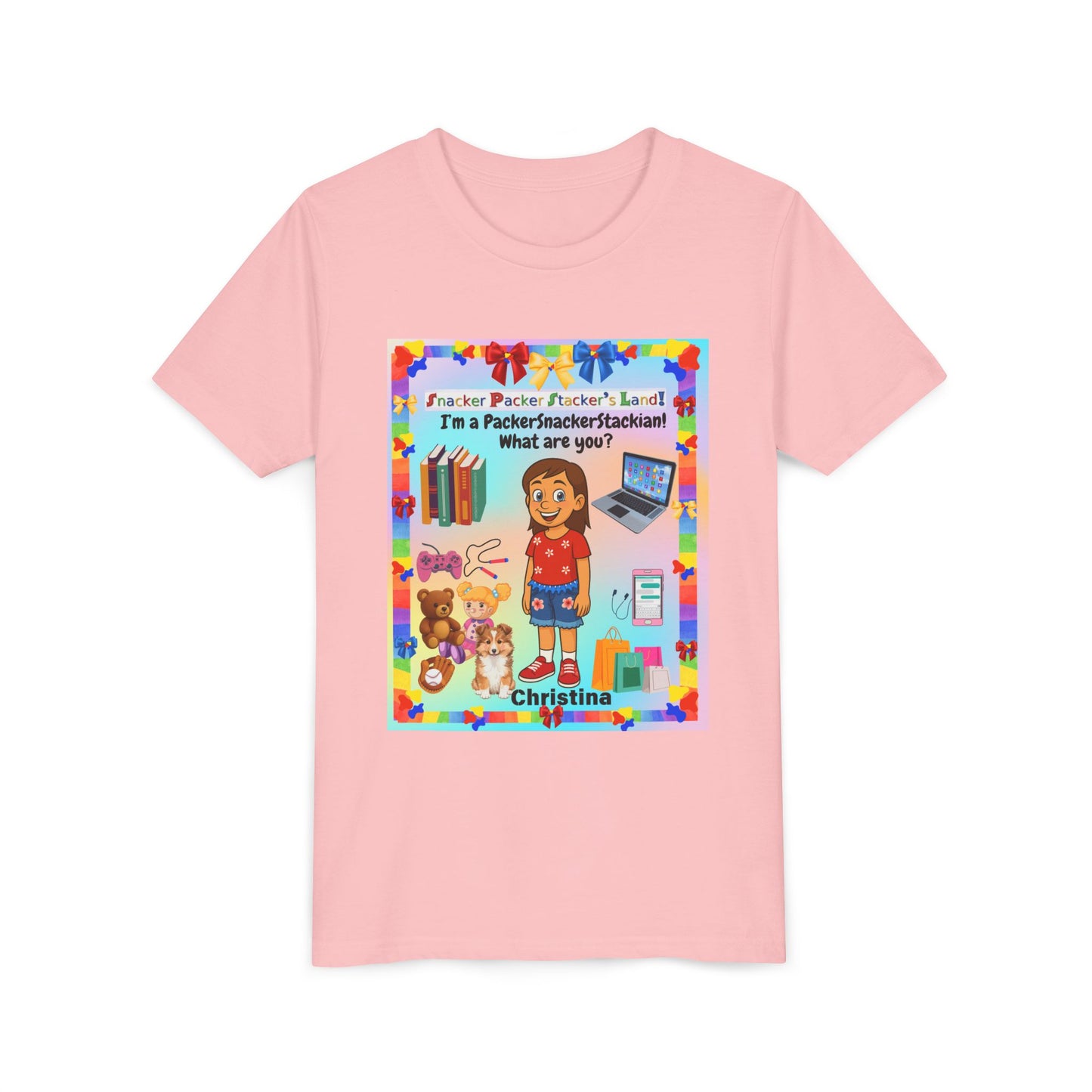 Youth Tee — Personalized "I'm a Packer/Sacker/Stackin' What are you?" Cartoon Kid Shirt