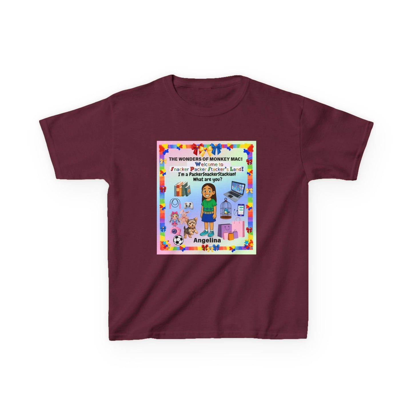 Youth Tee — Personalized "I'm a Packer/Sacker/Stackin' What are you?" Cartoon Kid Shirt