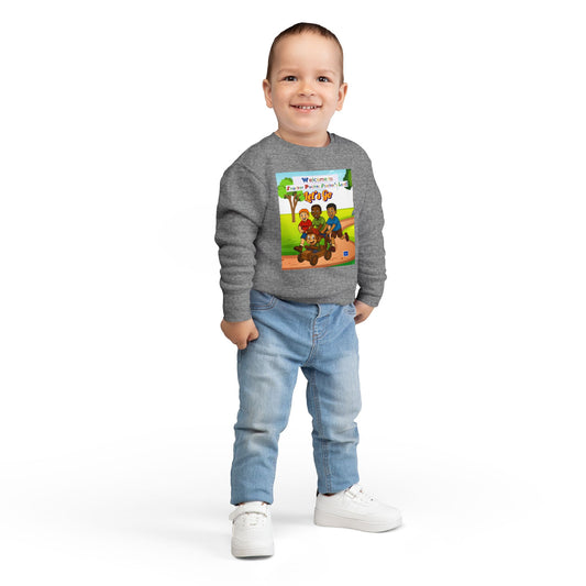 Toddler Sweatshirt - Riding a Go-Kart is lots of fun. Let's Go!