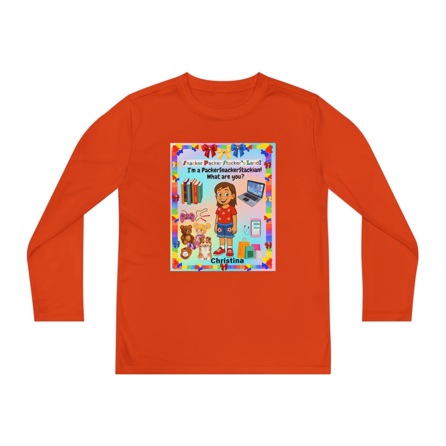 Youth Long Sleeve Tee — I’m a" PackerSnackerStackian!"  What are you?