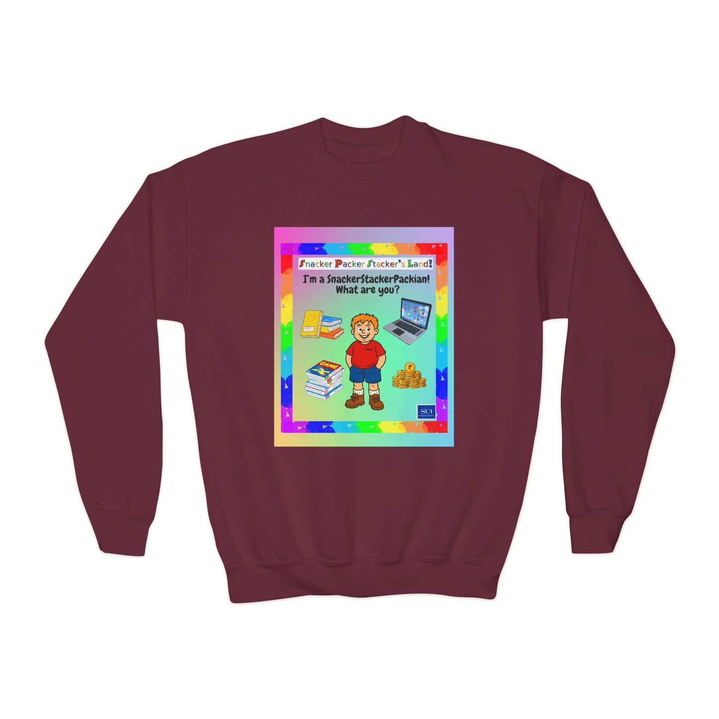 Youth Crewneck Sweatshirt - Inspirational Design for Kids