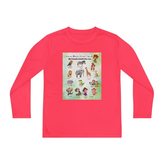 Youth Long Sleeve Competitor Tee - Animal Friends Adventure Design