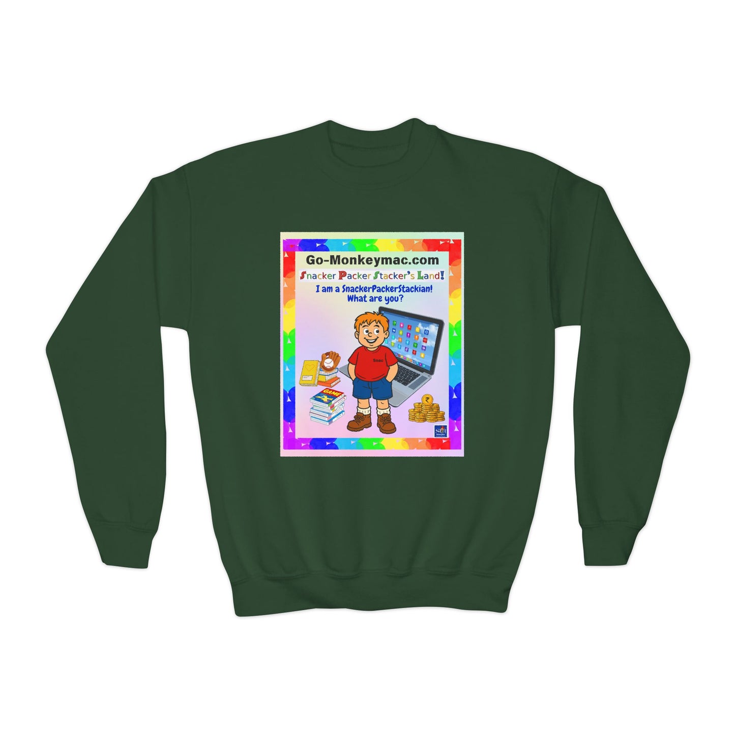 Youth Crewneck Sweatshirt - Inspirational Design for Kids