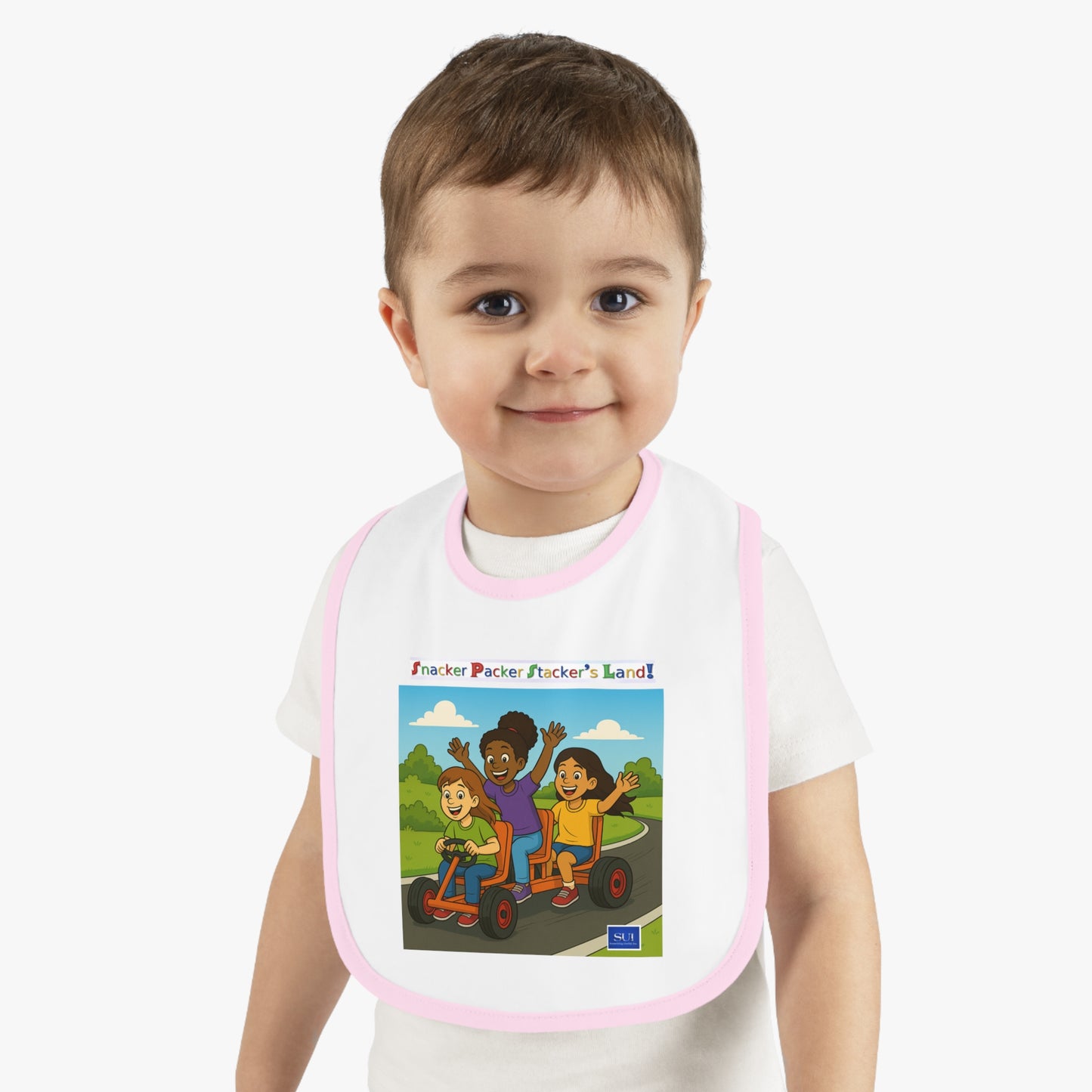Playful Kids' Jersey Bib with Fun Design