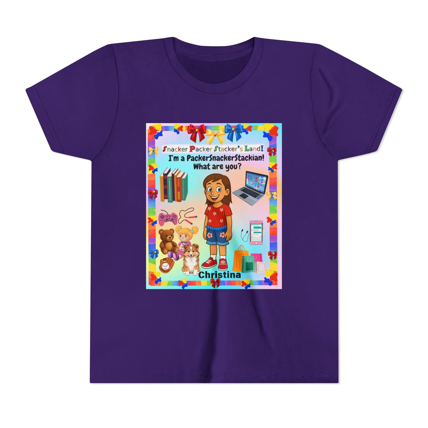 Youth Tee — Personalized "I'm a Packer/Sacker/Stackin' What are you?" Cartoon Kid Shirt
