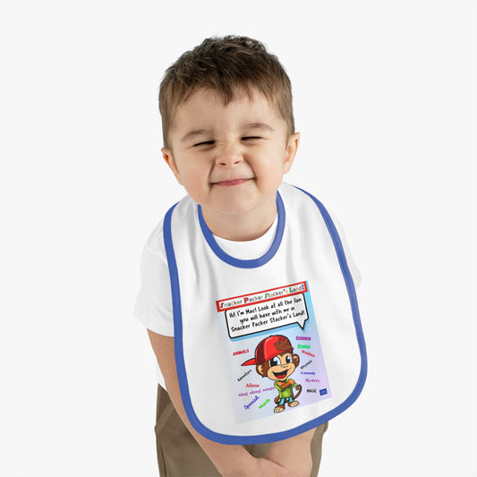 Playful Baby Jersey Bib - As you grow up, you'll learn about all these things.
