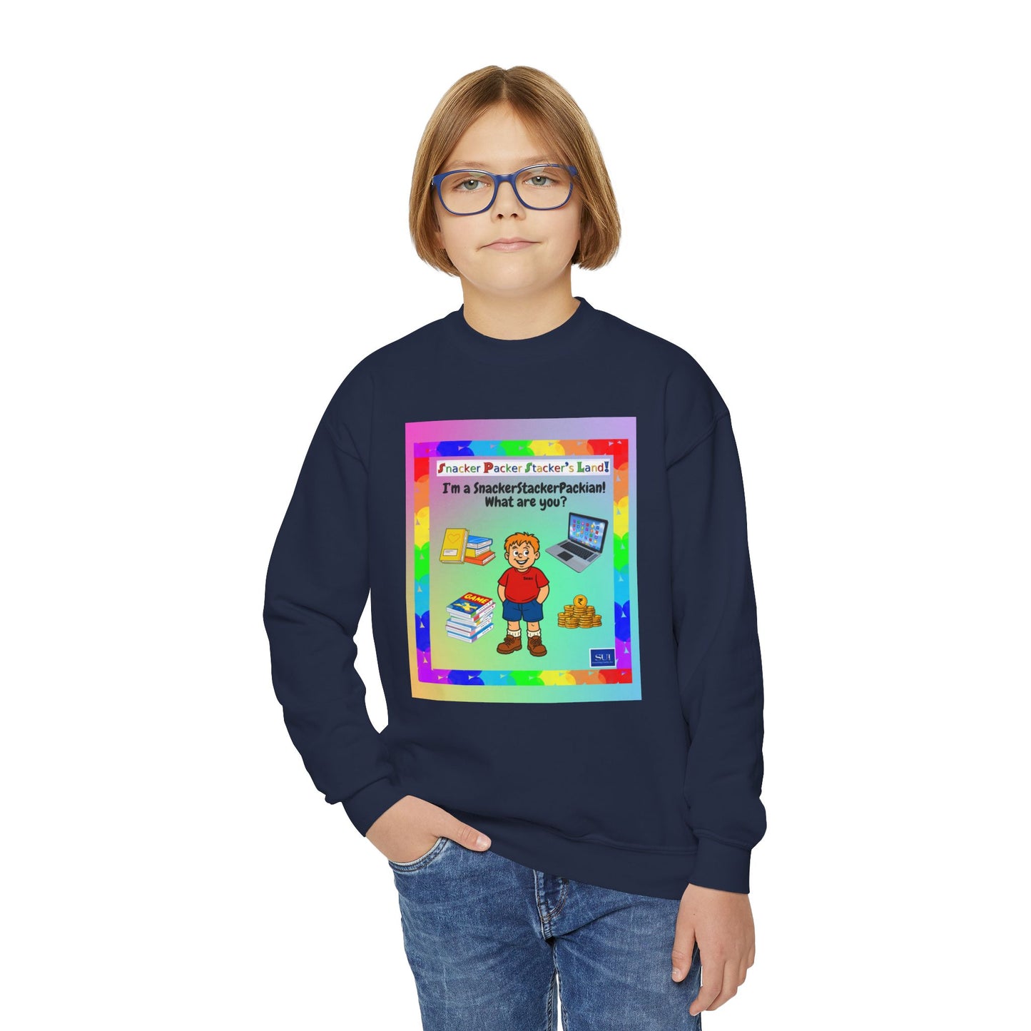 Youth Crewneck Sweatshirt - Inspirational Design for Kids