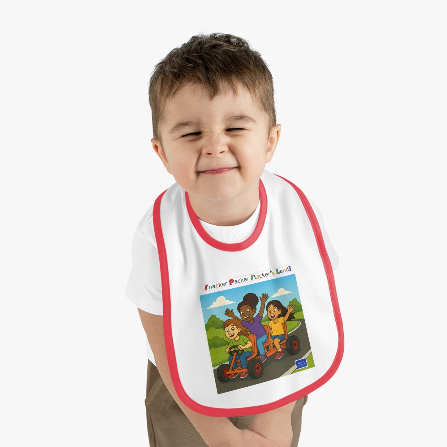 Playful Kids' Jersey Bib with Fun Design