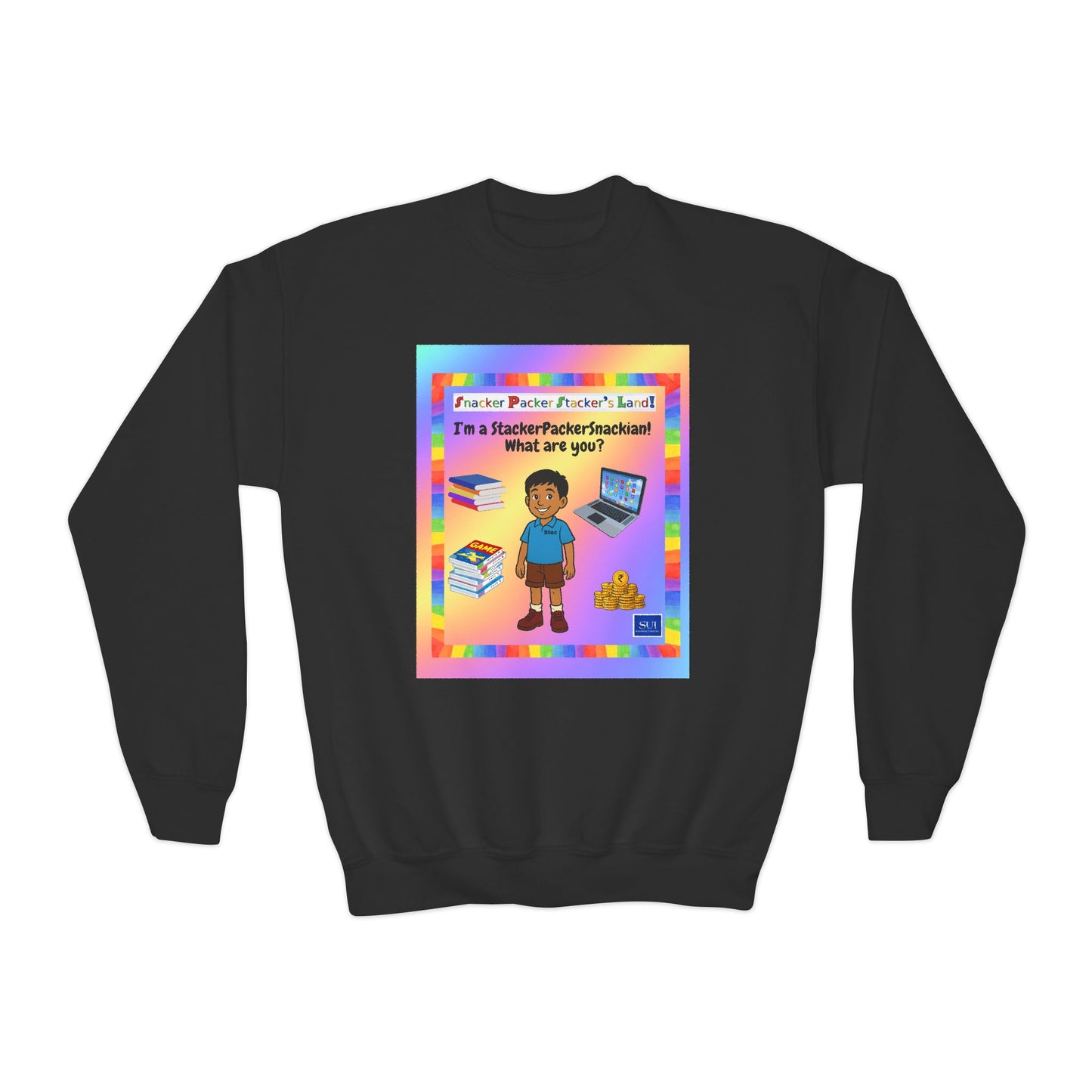 Youth Crewneck Sweatshirt - "I'm a Teacher's Favorite, What Are You?"